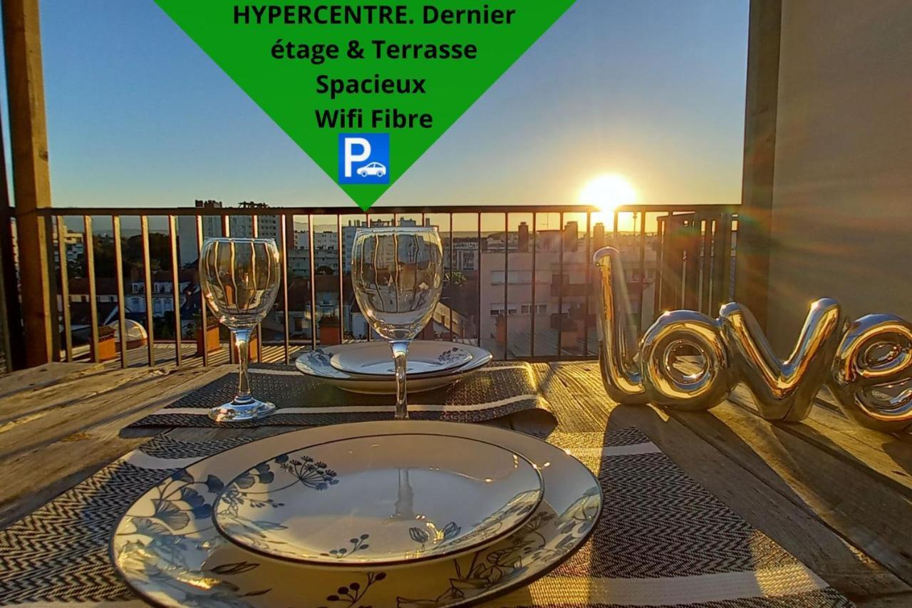 La Dolce Vita -T2 52M2- Dernier Etage- Terrasse-Parking-Wifi Fibre Apartment Tarbes Exterior foto